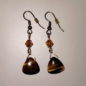Tigers eye earrings